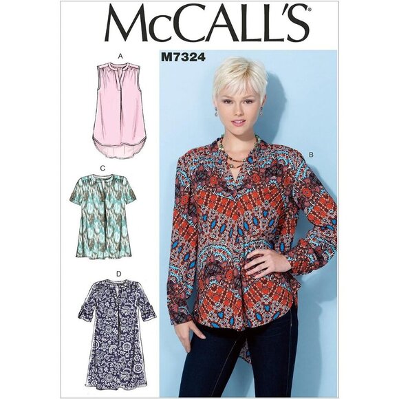Misses Tops & Tunic Sewing Pattern McCalls M7324 Sizes A5 6-14 - Picture 1 of 7
